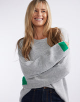 Marais Wool Cashmere Knit - Grey Marle