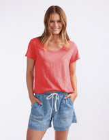Original Round Neck Tee - Poppy