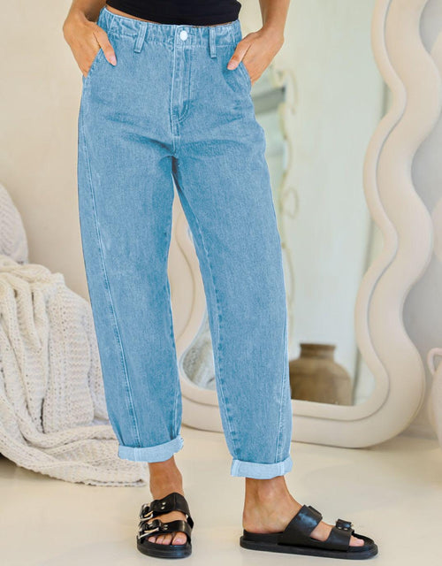 Peyton Stretch Barrel Jean - Light Mid Wash