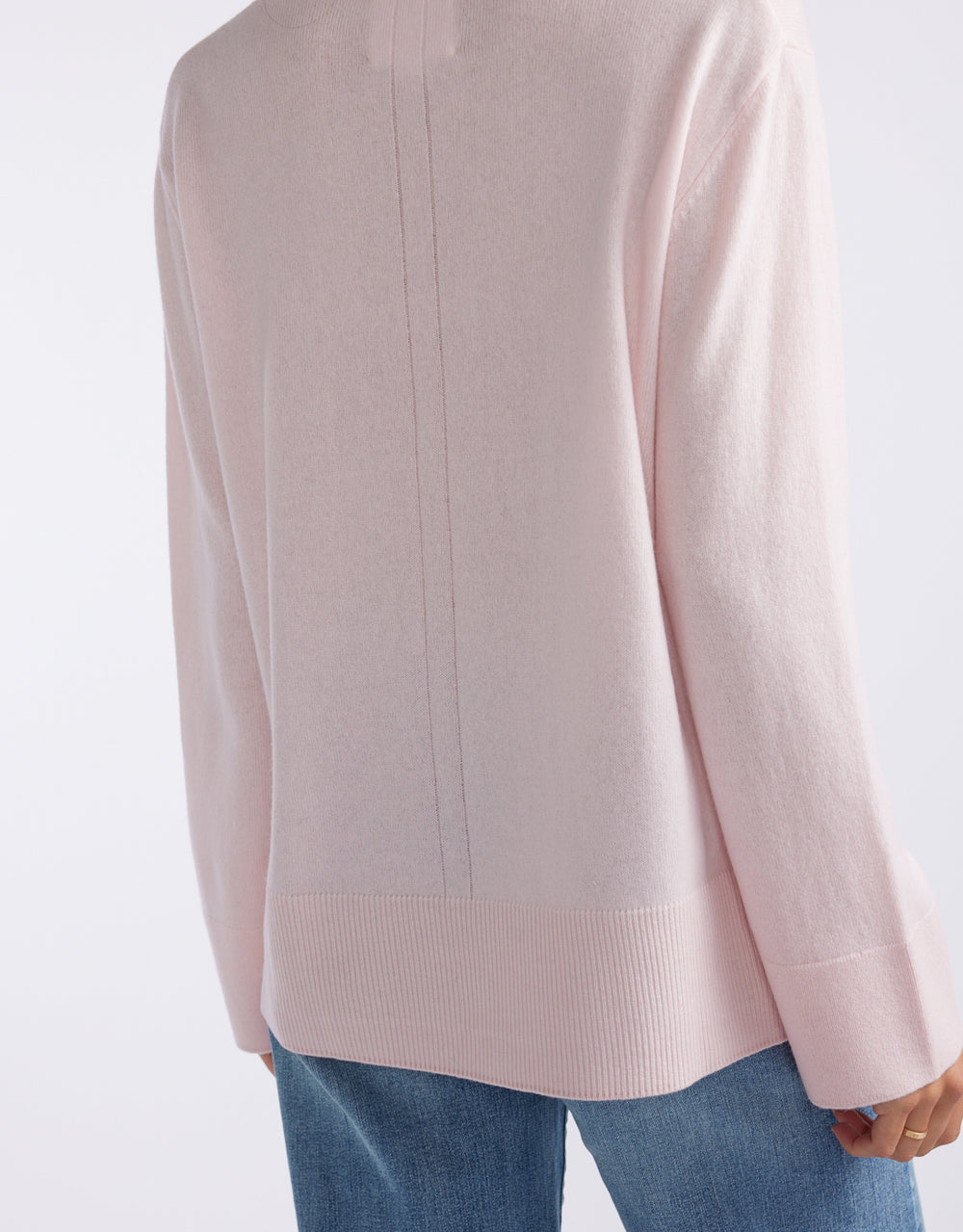 Riviera Wool Cashmere Knit - Ice Pink