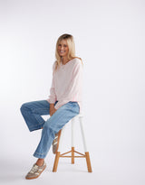 Riviera Wool Cashmere Knit - Ice Pink