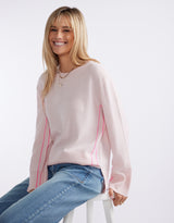 Riviera Wool Cashmere Knit - Ice Pink