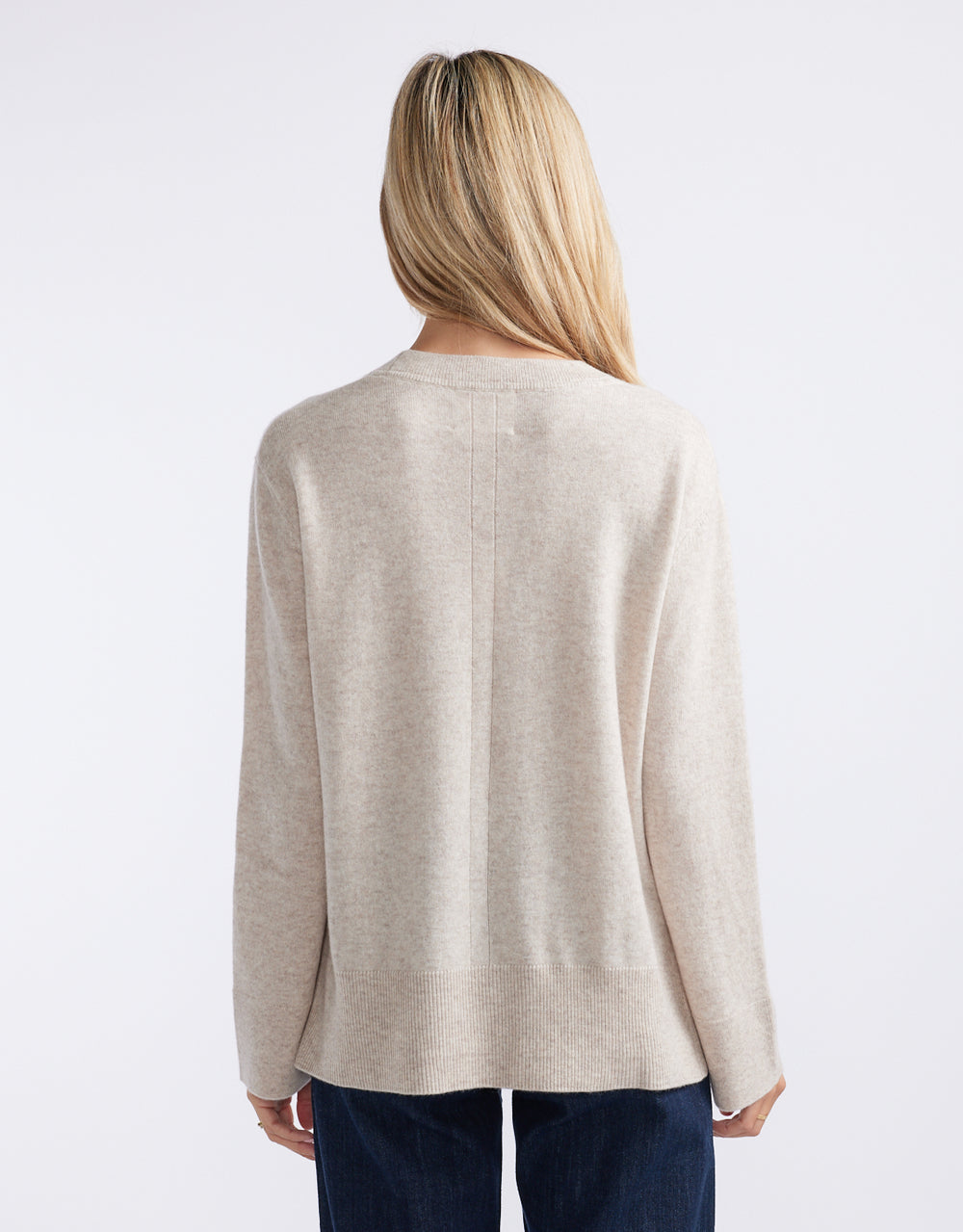 Riviera Wool Cashmere Knit - Oat