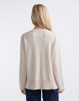 Riviera Wool Cashmere Knit - Oat