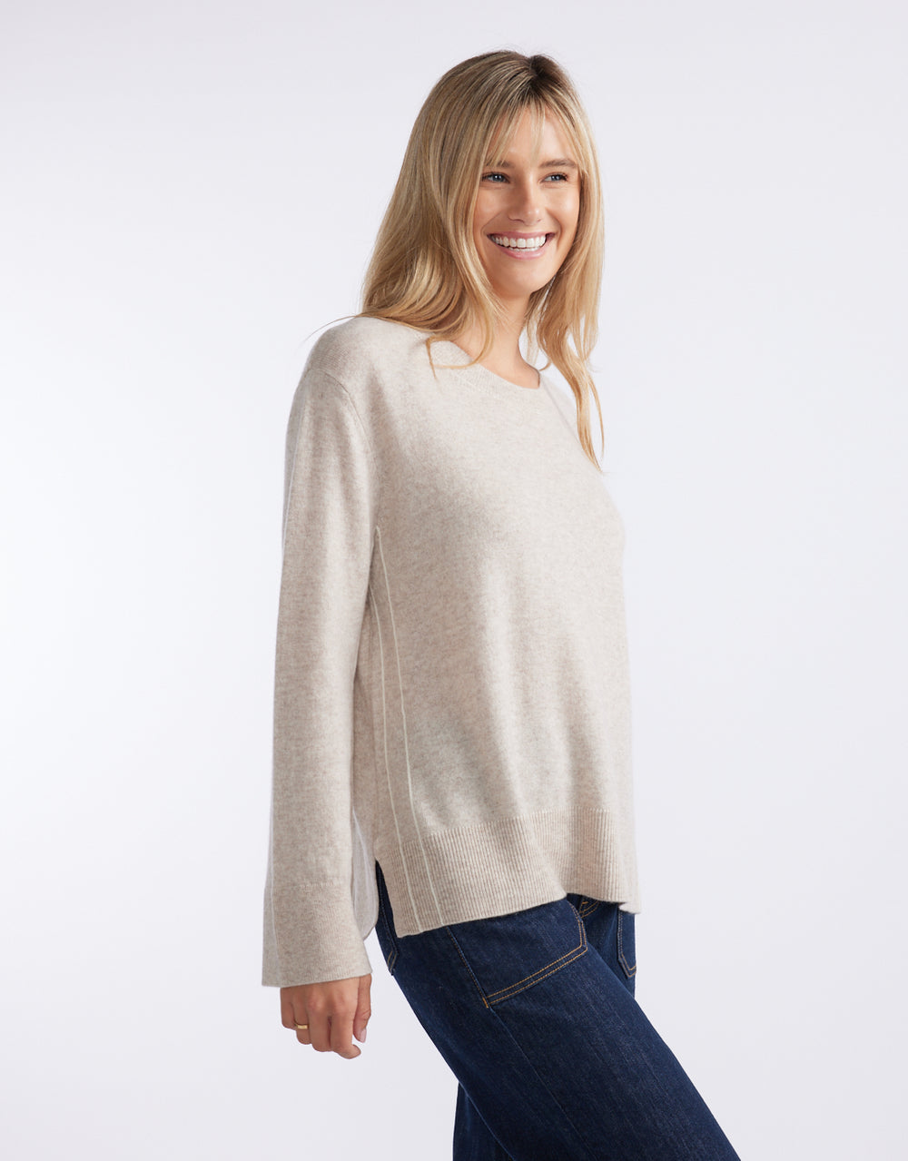 Riviera Wool Cashmere Knit - Oat