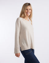 Riviera Wool Cashmere Knit - Oat