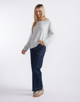 Riviera Wool Cashmere Knit - Grey Marle