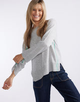 Riviera Wool Cashmere Knit - Grey Marle