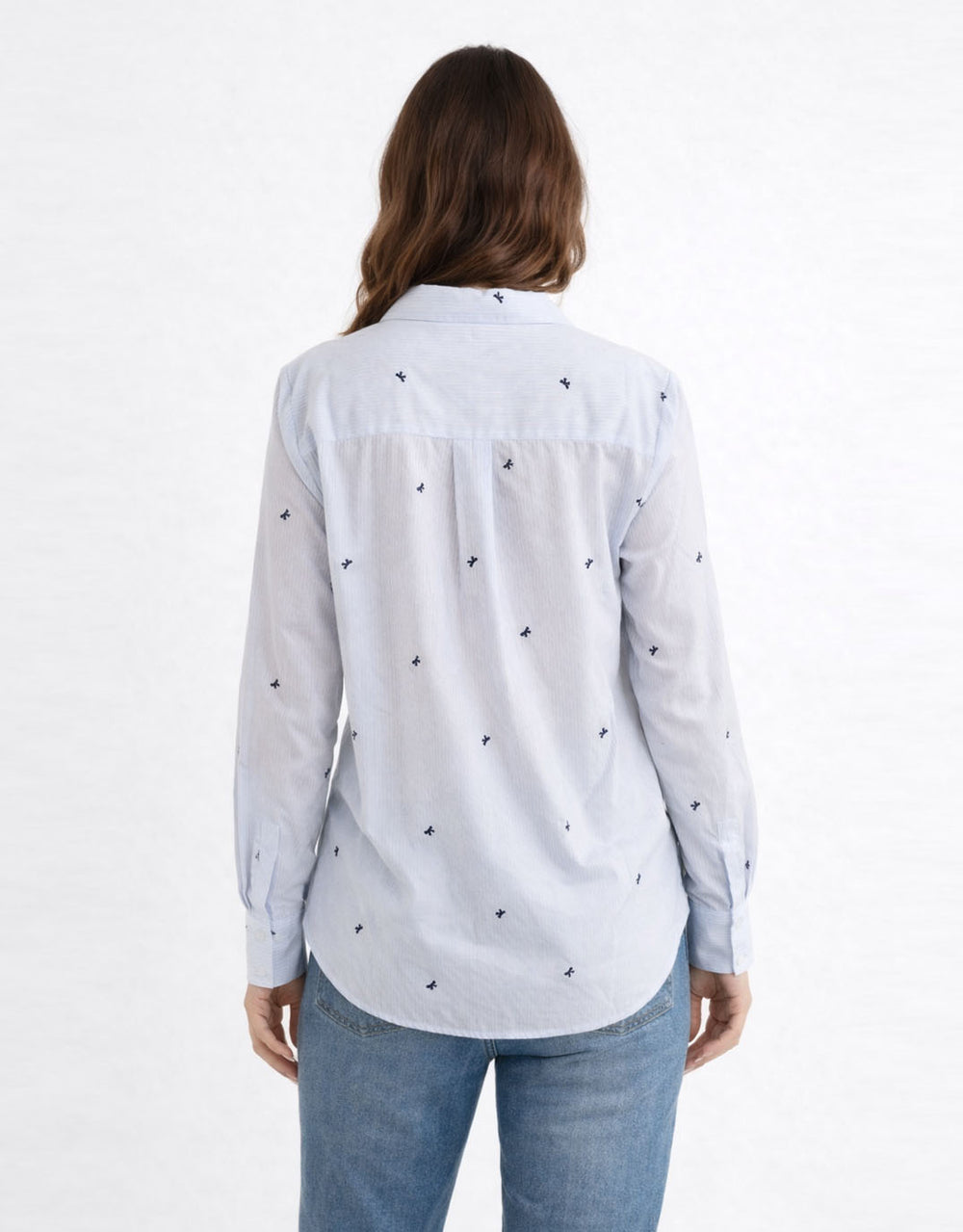 Reid Shirt - Blue Bow Stripe