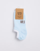 Monogram Socks - Ice Blue/White 2 Pack