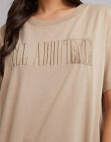 All About Eve - Heritage Tee 2 - Oatmeal - White & Co Living Tees & Tanks