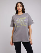All About Eve - Parker Active Tee - Charcoal - White & Co Living Tops