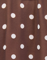 among-the-brave-bohemian-polka-dot-sheer-frill-front-blouse-chocolate-womens-clothing