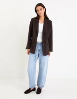 among-the-bravamong-the-brave-diploma-two-button-vent-sleeve-blazer-dark-chocolate-womens-clothing