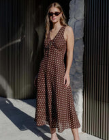 among-the-brave-infinity-sleeveless-bias-midi-dress-chocolate-polka-dot-womens-clothing