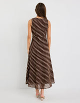 among-the-brave-infinity-sleeveless-bias-midi-dress-chocolate-polka-dot-womens-clothing