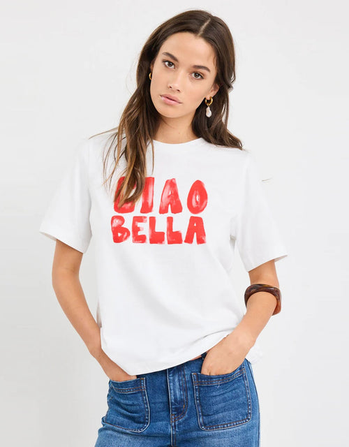 among-the-brave-paradiso-boxy-tee-ivory-ciao-print-womens-clothing