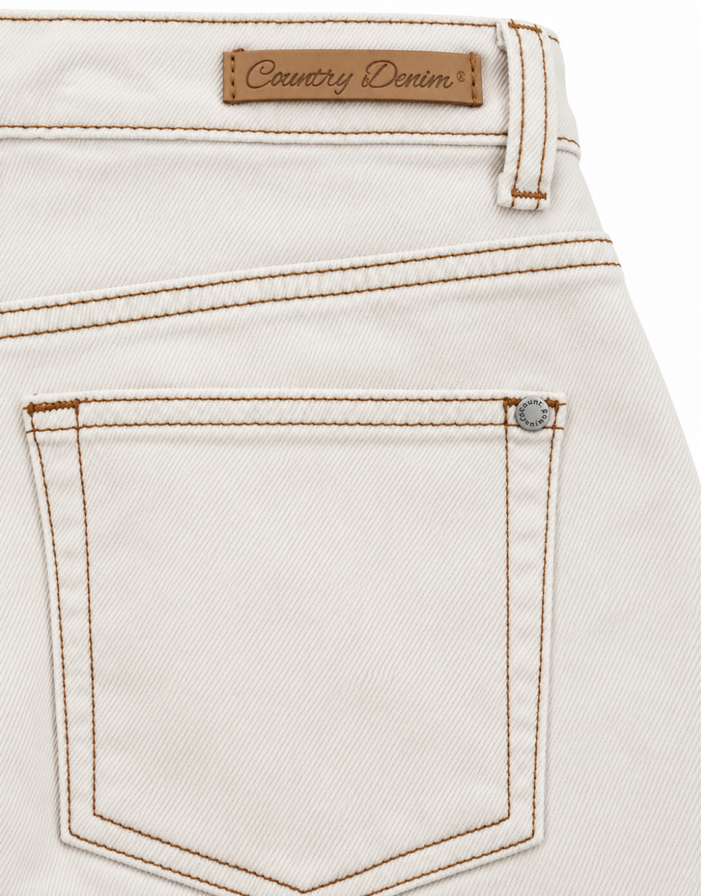 Lucie Denim Short - Off White