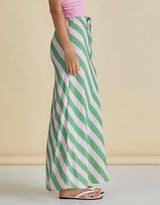 betty-basics-brooke-bias-skirt-green-pink-stripe-womens-clothing