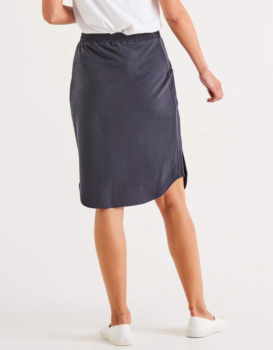 Betty Basics - Evie Skirt - Coal - White & Co Living Skirts