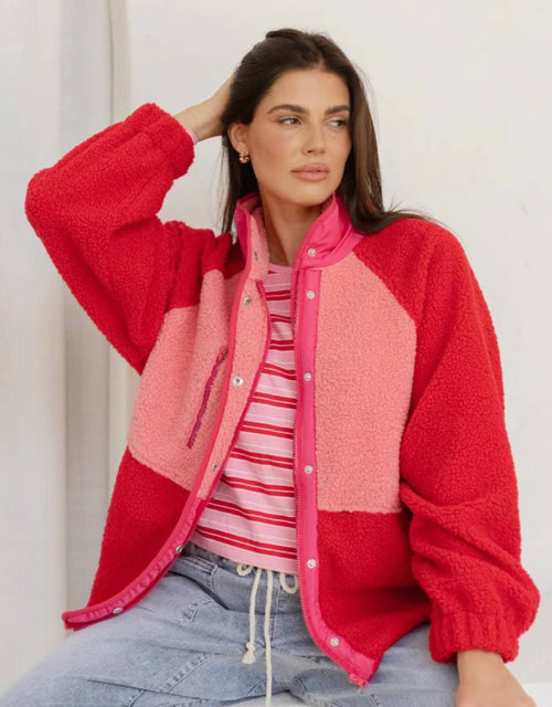 betty-basics-franklin-fleecy-jacket-pink-red-womens-clothing