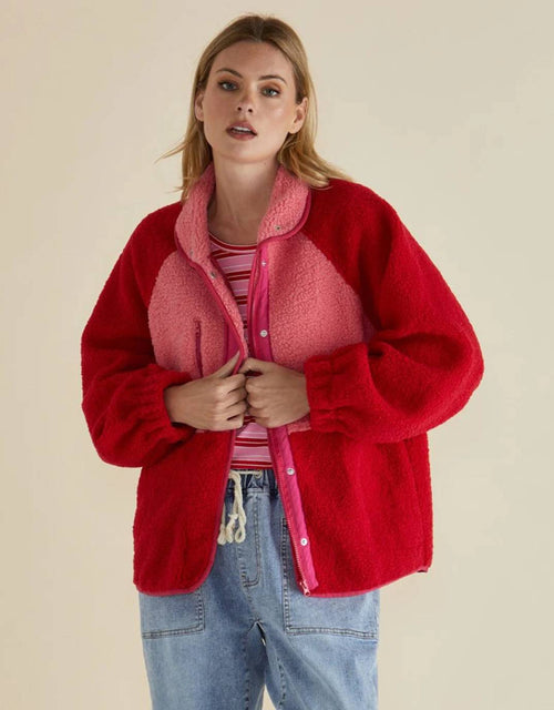 betty-basics-franklin-fleecy-jacket-pink-red-womens-clothing
