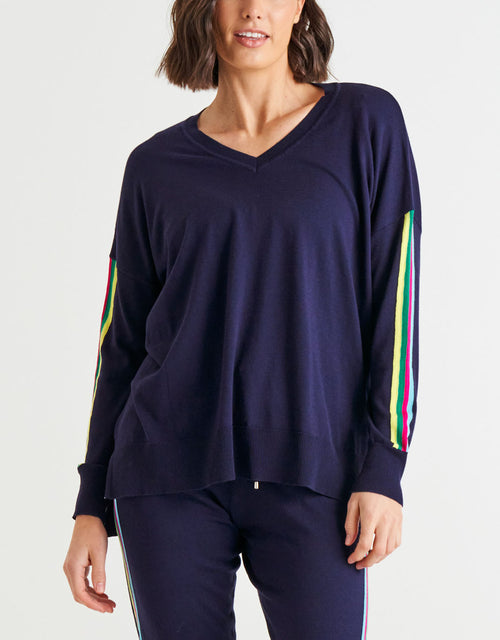 betty-basics-karina-sweater-blue-rainbow-womens-clothing