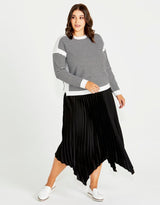 Betty Basics - Louis Pleated Skirt - Black - White & Co Living Skirts