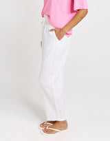 Palm Relax Pant - White/Black Stripe