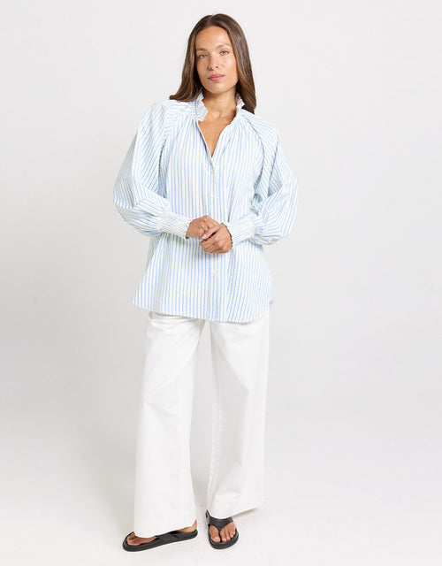 Romi Shirt - Blue Stripe