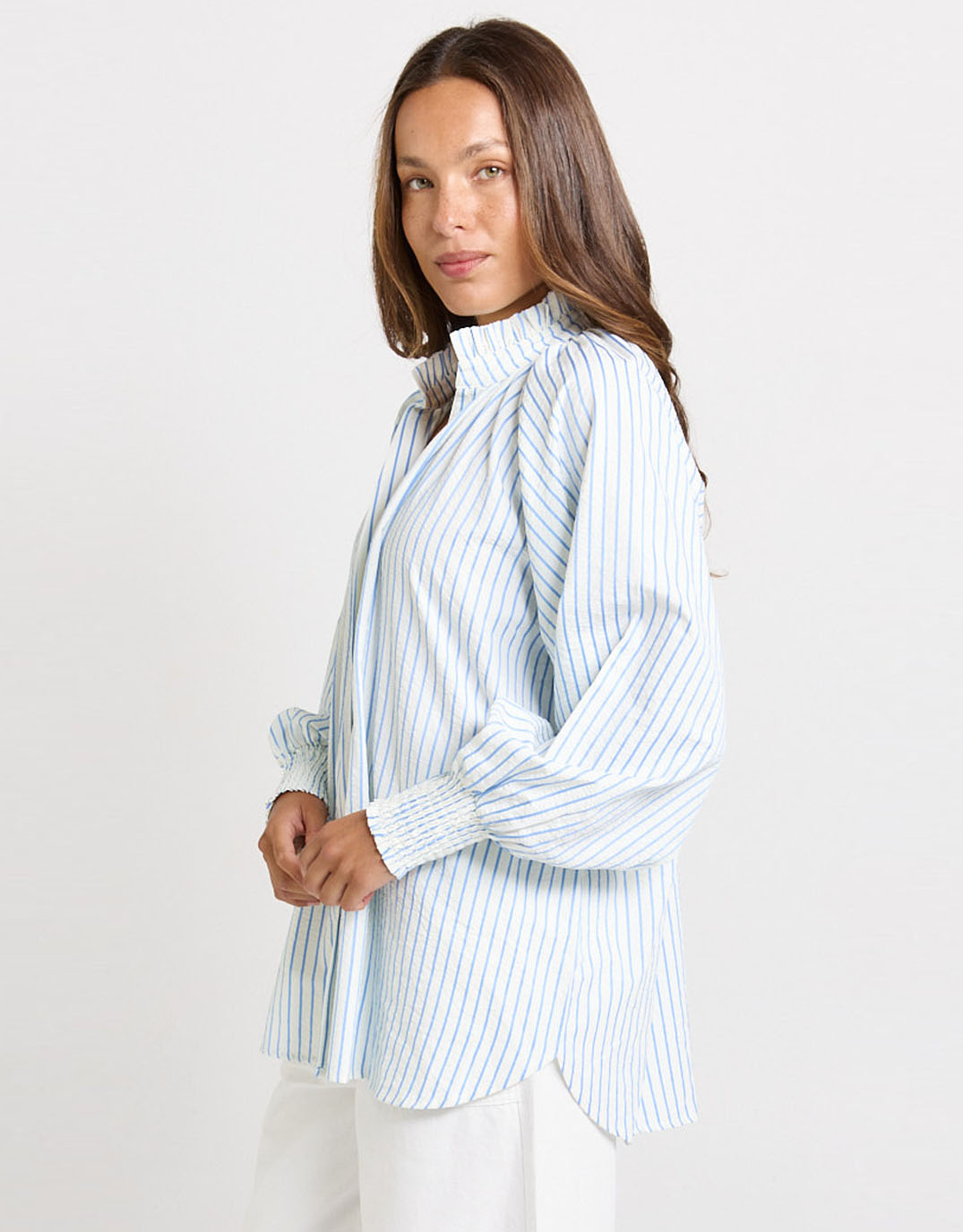 Romi Shirt - Blue Stripe