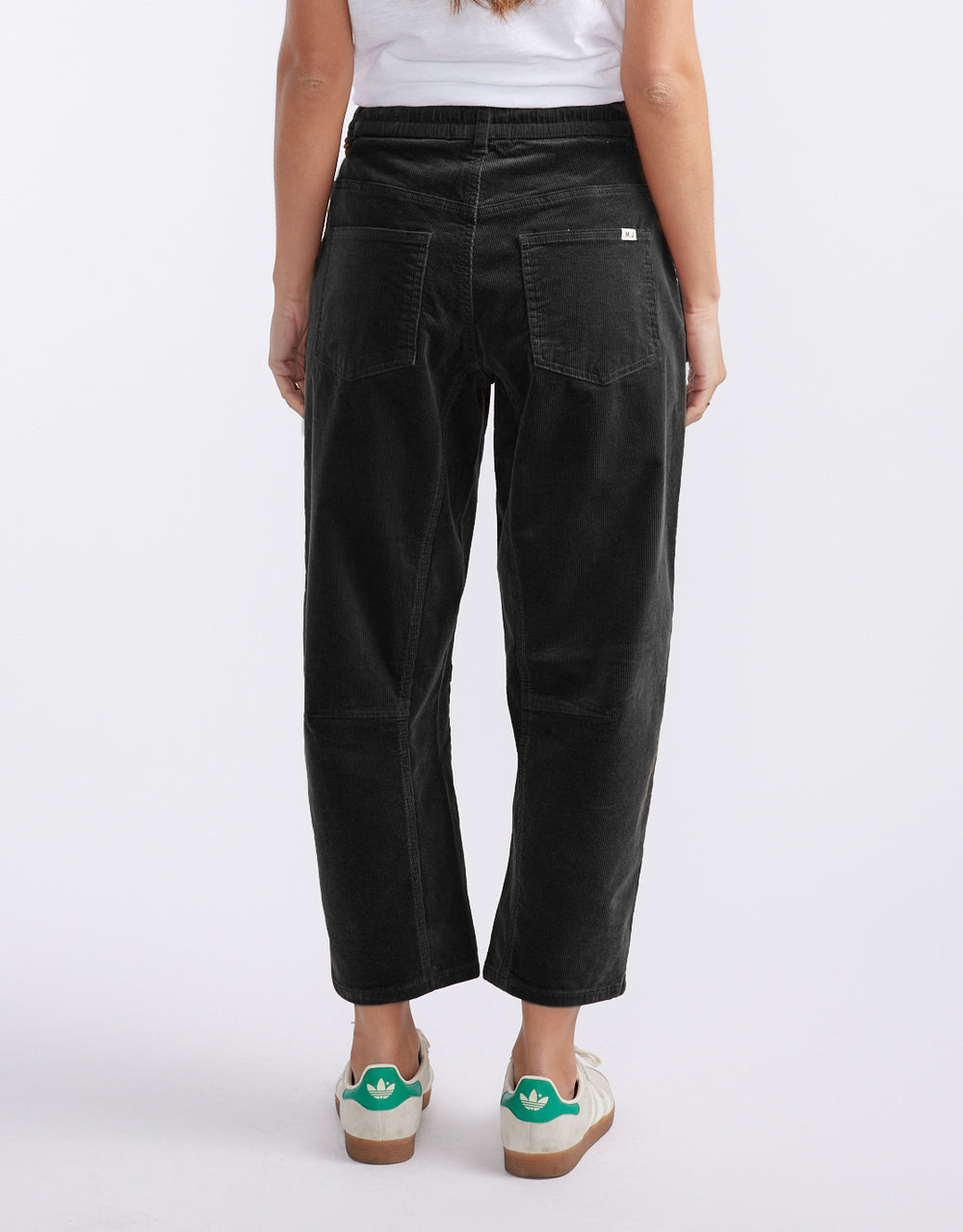 Cord Leo Barrel Jean - Black