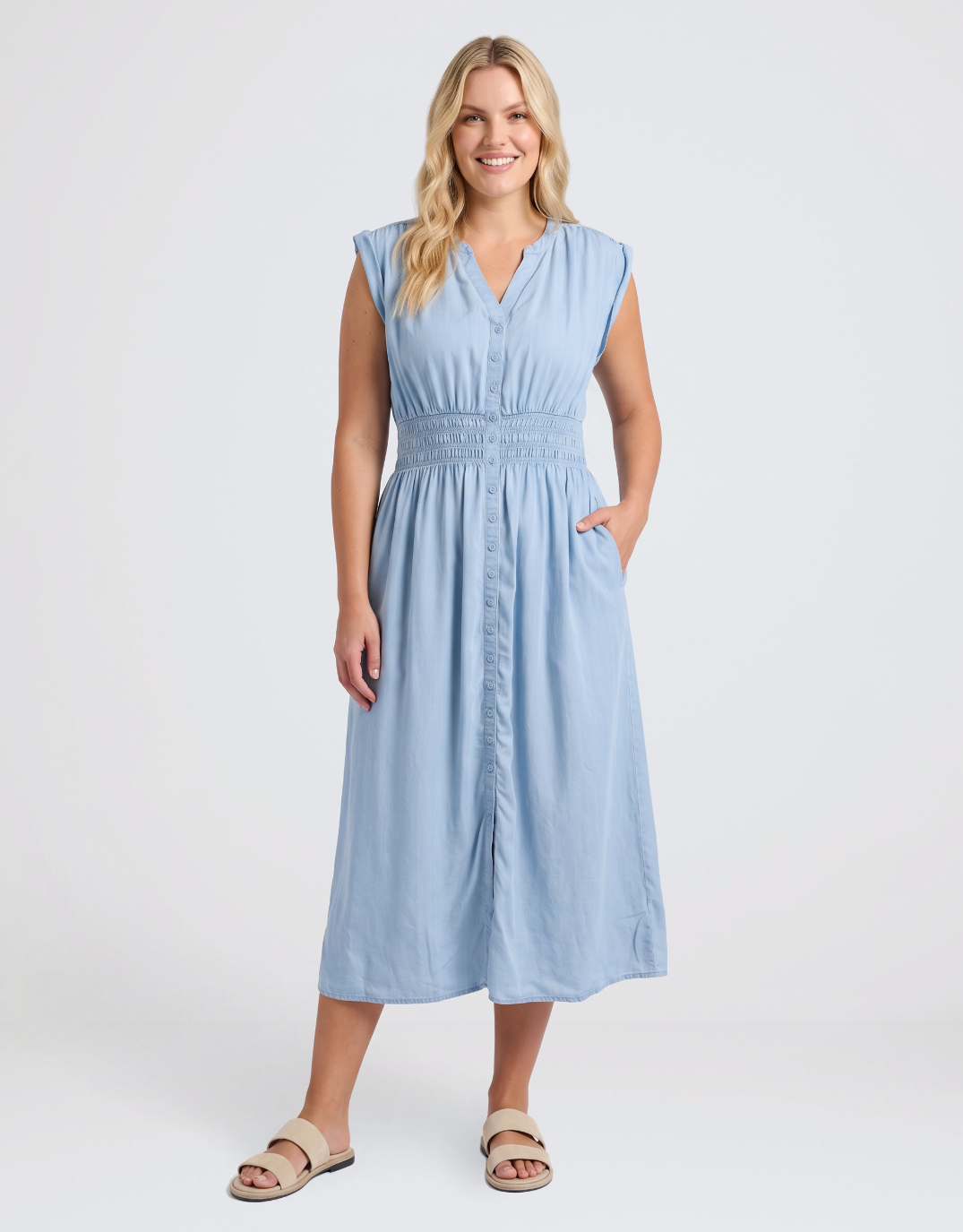 Bleu Dress - Blue