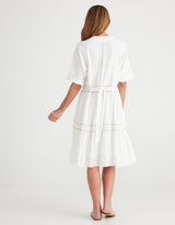 Brave + True - Soiree Dress - White/Natural - White & Co Living Dresses