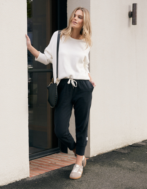 3/4 Brunch Pants - Black