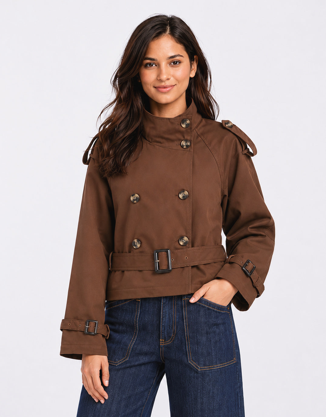 Buckle Trench - Chocolate