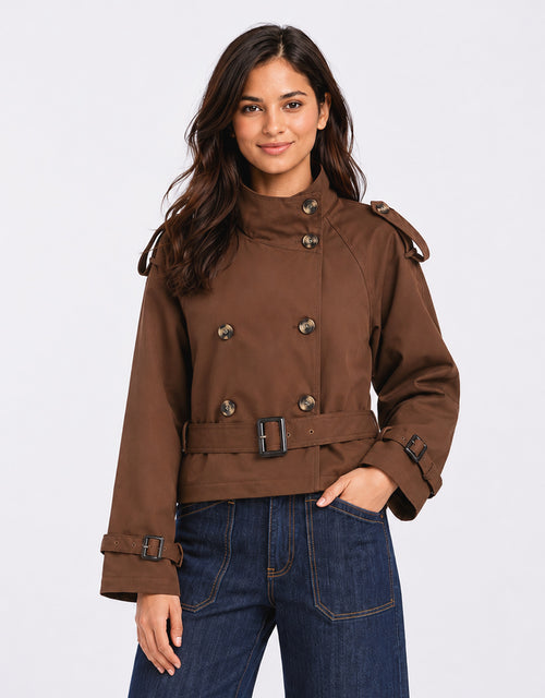 Buckle Trench - Chocolate