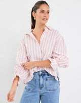 by-rosa-connection-button-front-blouse-pink-stripe-womens-clothing