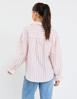 by-rosa-connection-button-front-blouse-pink-stripe-womens-clothing