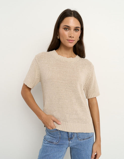 by-rosa-loveable-tape-yarn-knit-tee-natural-womens-clothing