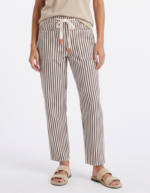 Carter Barrel Jeans - Chocolate Stripe