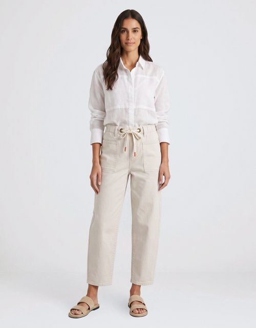 Carter Barrel Jeans - Sand