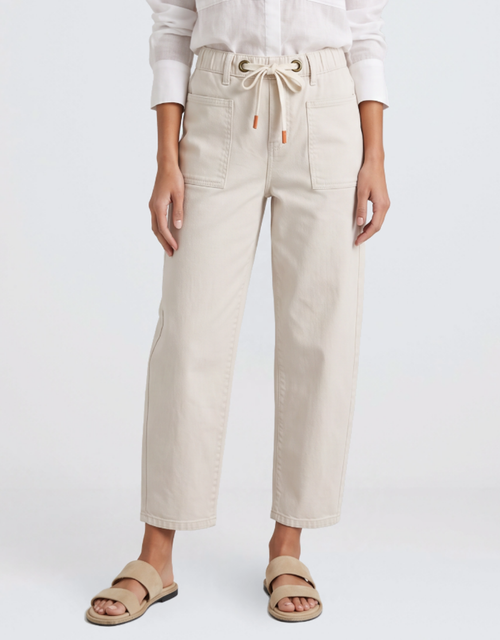 Carter Barrel Jeans - Sand