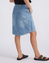 Coco Denim Skirt - Mid Wash