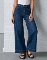 Ellery Stretch Straight Leg Jeans - Dark Wash