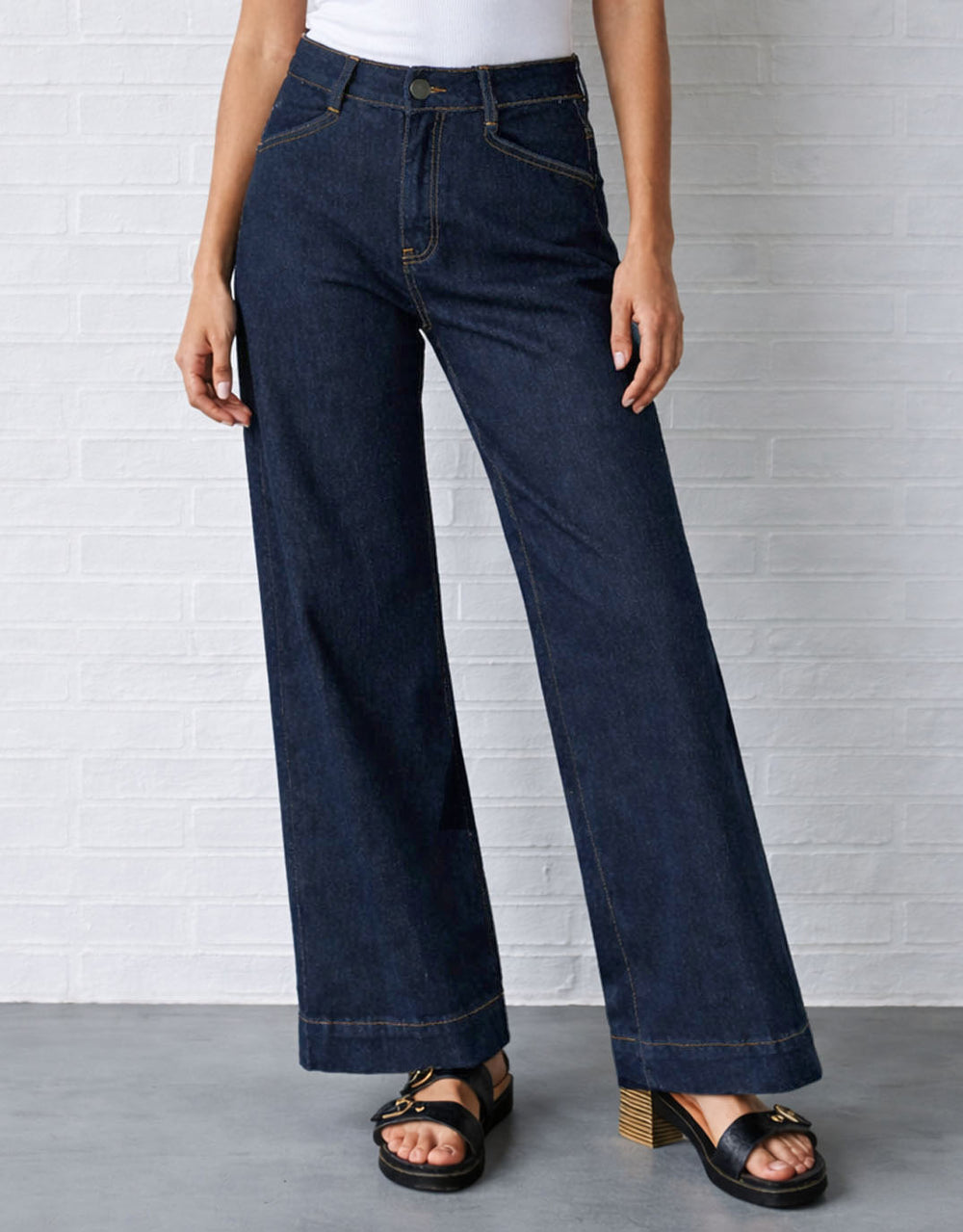 Ellery Stretch Straight Leg Jeans - Indigo Wash
