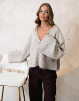 ebby-i-oversized-beige-knit-cardigan-womens-clothing