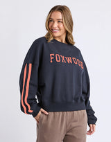 Elevated Sunday Crew - Navy/Orange