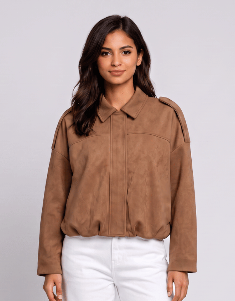 Elle Bomber Jacket - Soft Tan
