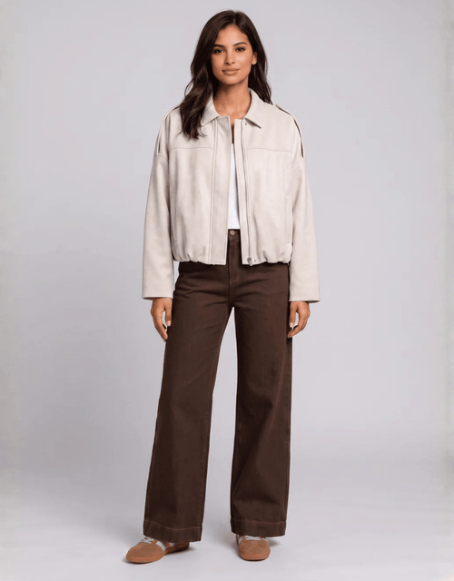 Elle Bomber Jacket - Cream